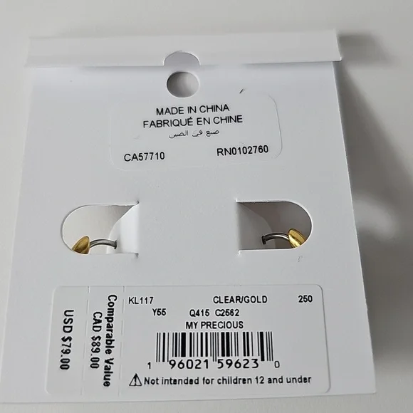 Kate Spade My Precious Gold Heart Huggies Earrings - Picture 11 of 11